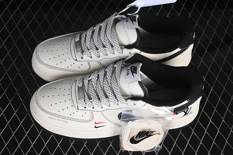All categories Nk Air Force 1 Air Force series Nk Air Force 1 Low Air Force low top Nike Air Force 1'07 Low LV co-branded printed beige black and red Air Force 1 low-top casual sneakers MZ9588-812